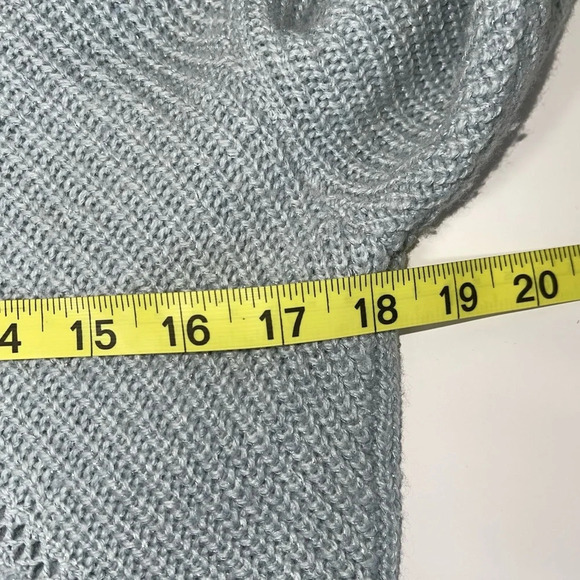 Lucky Brand Mint Green Metallic Knit Lined Pullover Sweater Small Women’s - Picture 9 of 13